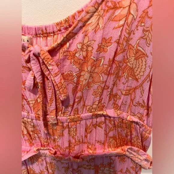 Billabong Pink and Orange Floral Dress - Picture 4 of 4